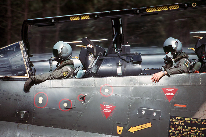 Just returned after one of the last Corsair flights, this crew shows their gear.